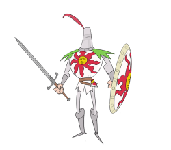 comedicinterlude: The Souls Boys. Solaire is the only guy who has colorful armor. 