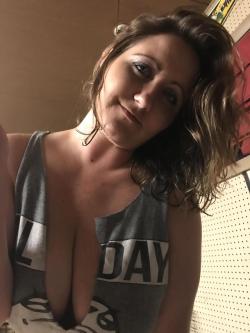 My drunk Milf cleavage and face&hellip;