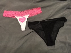 jenniefemme:  Which panties today? Thongs or bikinis.  Thongs