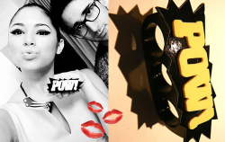 jasminevillegascloset:  Exact Pow Ring from Superclovers. Jasmine wore this ring during her latest photoshoot. In the first Jasmine V TV Episode you can see some kind of rhinestones on it, that means it was custom made for the shoot.    I haven’t