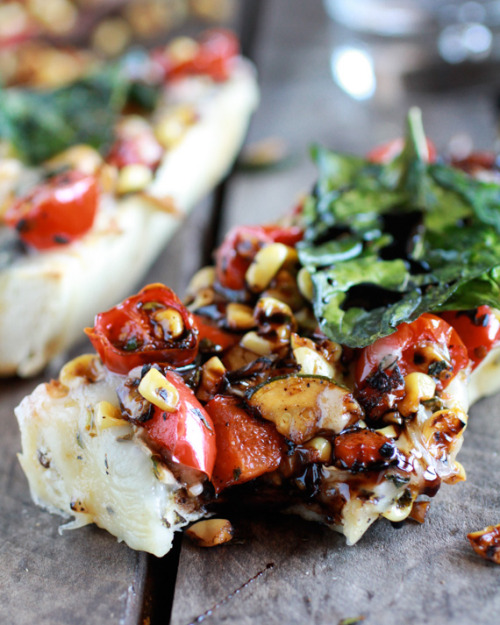do-not-touch-my-food:  Caramelized Vegetables and Fontina French Bread Pizza