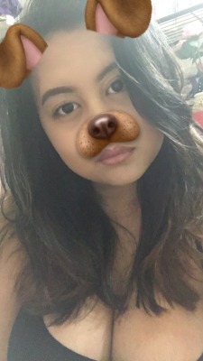 lipstick-hoe:  lipstick-hoe:The dog filter gives me so much fucking life Haha reblog my selfie