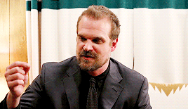 davidharboursource:  ‏@DavidKHarbour: I demand the stranger things 8 bit video game release.  Morning.  Police station.  Hopper vs. Flo.  Ready.  FIGHT! 