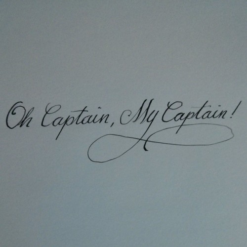 Oh Captain, My Captain!