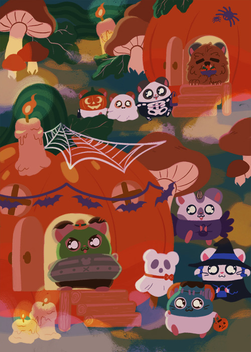 it was a cold and spooOOoooky ham-o-ween night…