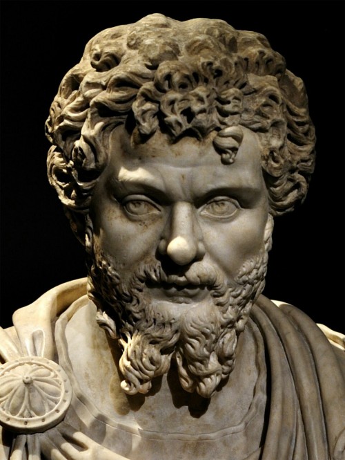 ancientbeardart: theancientwayoflife:~Septimius Severus. Medium: Marble. Date: ca. 200 CE. Provenanc