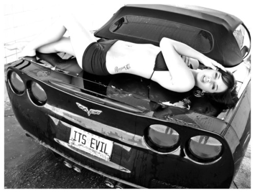 Porn Pics Chicks posing on cars