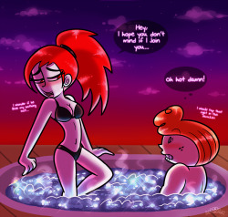 princesscallyie:Gift/free commission for one of my friends. He wanted a pic of genderbend Prinack jacuzzi action. dA link.Art Blog~HOT DAM!!!! &lt; |D&rsquo;&ldquo;&rdquo;&ldquo;&rsquo;
