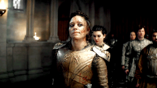 yennefervengerbergs: How to arrive at a party 101. Queen Calanthe in The Witcher, ep. Of Banquets, Bastards and Burials (1.04) 