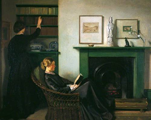 The Browning Readers (1900). William Rothenstein (English, 1872-1945). Oil on canvas. Bradford Museu