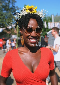 Amani at the AFROPUNK Festival in Brooklyn.