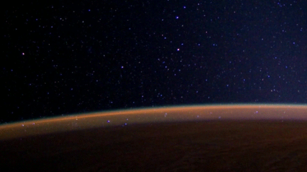 spaceplasma:  Meteor Seen from the International Space Station  The term meteor actually