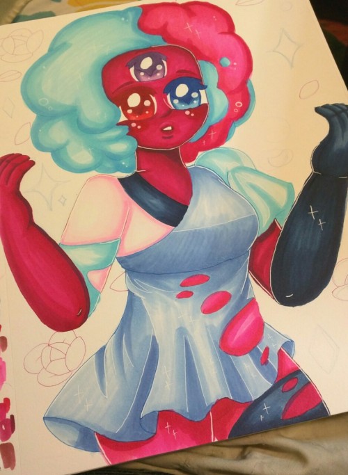 A Bigger Cotton Candy Mom. Not Quite Sure If I Wanna Color The Background ;;;7;;