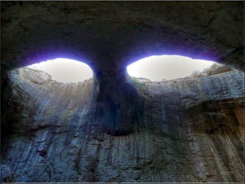 unexplained-events: Prohodna A karst cave in north central Bulgaria (Iskar Gorge). It also has has t