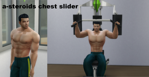 A-steroids chest slider.Hello. I have finished this slider for your male sims. With this one you can