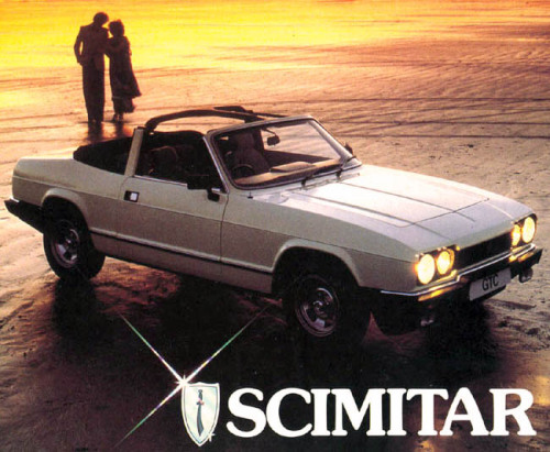 carsthatnevermadeit:  Reliant Scimitar GTC, 1980. A four-seat convertible based on the GTE sports estate, 443 GTEs were manufactured (including one prototype) before production ceased in 1986 I’ve posted about the Scimitar GTE previously