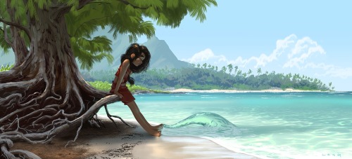 Just saw Disney’s Moana, and it was awesome! Here’s a early piece I did for the movie th