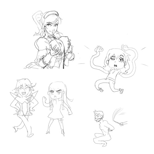 owlerart:  rough sketches and dumb stuff from some streams  so much sexy~ < |D’“