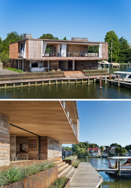 Bates Masi + Architects designed this home in Chesapeake Bay, near Annapolis, Maryland.