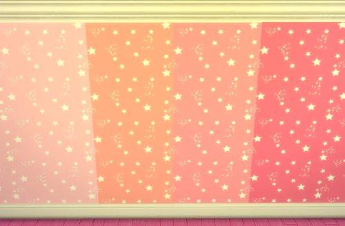 Pastel Star Walls- White TrimSet of 20. Non-Default. All cataloged together under ‘wallpaper’. All i