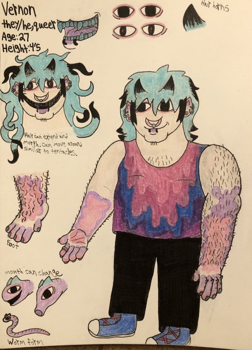 I had been meaning to make an updated ref of Vernon since the info of their color scheme I had typed