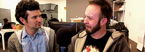 heathenhole:  mattpeaked:  We Have ALL THE ANSWERS? - Open Haus #46   Love this… matt peake laughing.