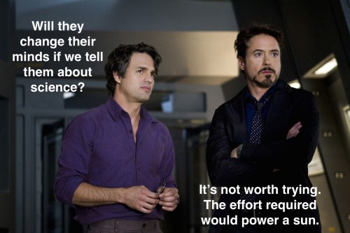 oneopiniononethinker:  Thank you to Tony and Bruce. Best fictional science bros of this generation.  