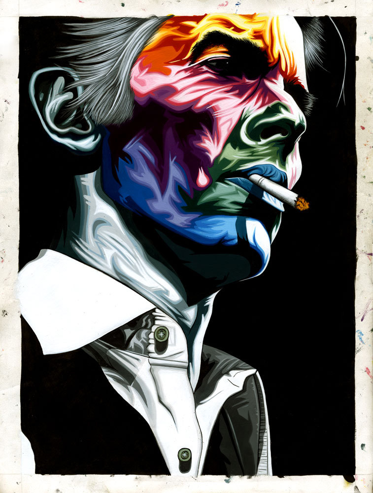 missdanidaniels:  theonlymagicleftisart:  Badass Celebrity Portraits by Carty Sewill