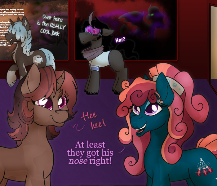 ask-king-sombra:  CONCEAL DON’T FEEL((Featuring satine-pony and ask-mystic-omen!))