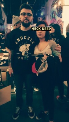 punkyears:  Me and another neck deep member