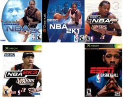 abovethebitgaming:  The new NBA 2K cover has been released and it features none other than The Heat’s Lebron James. Check out the evolution and choice of NBA players on this series covers starting with the very first game released in 1999. In order