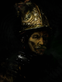 Learning from the masters ;)  Rembrandt, The Man with the Golden Helmet (1650)  http://24.media.tumblr.com/24c30c18ad552b1f7dcca38d387e5f4e/tumblr_mjt1fiN4951rc9gq9o1_1280.jpg Spent about an hour on this one. Try tracing classical paintings by yourself,