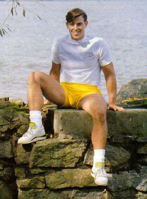 72.Â  Some yellow shorts.