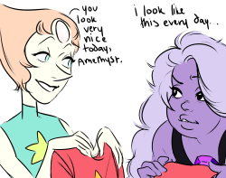narootos:   anon requested:   pearl and amethyst