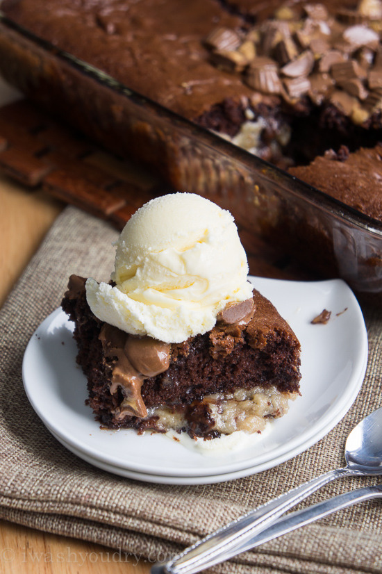 nom-food:  Chocolate peanut butter earthquake cake