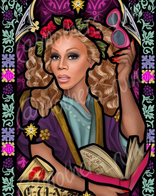 Charisma uniqueness nerve and talent. NEW PRINT mama Ru. Now available on my Big cartel–link i
