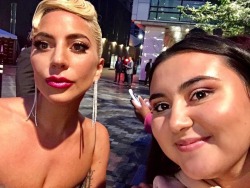 imetgaga:  September 8, 2018 - Lady Gaga and fan.  Gaga was on her way to Entertainment Weekly’s Must List Party at the Toronto International Film Festival 2018 at the Thompson Hotel   