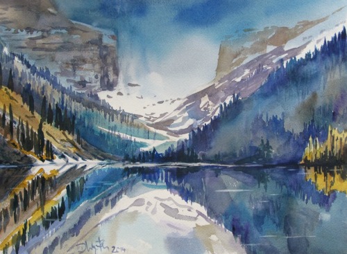 expressions-of-nature:  Watercolor Landscapes by Dieter Wystemp