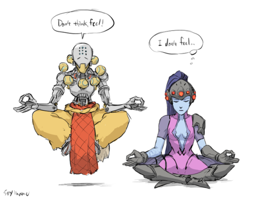 Porn Pics soymame:Widow~ and Zenyatta