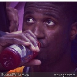 REPOST FROM @mragentzero:  &ldquo;No wonder u can drink a Gatorade in 4seconds that&rsquo;s the only thing ur good at..who scores 0 and 1 rebound in a NBA game during playoffs&hellip;I didn&rsquo;t play today and I DID THE SAME SHIT YOU DID nothing #wizna