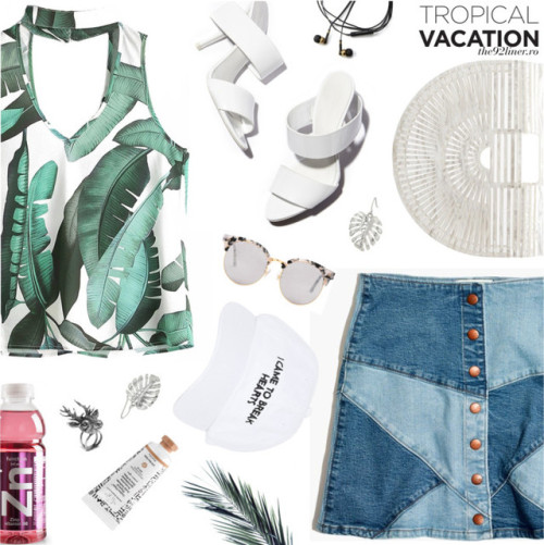 Welcome to Paradise: Tropical Vacation #9 by ioanathe92liner featuring white sunglasses