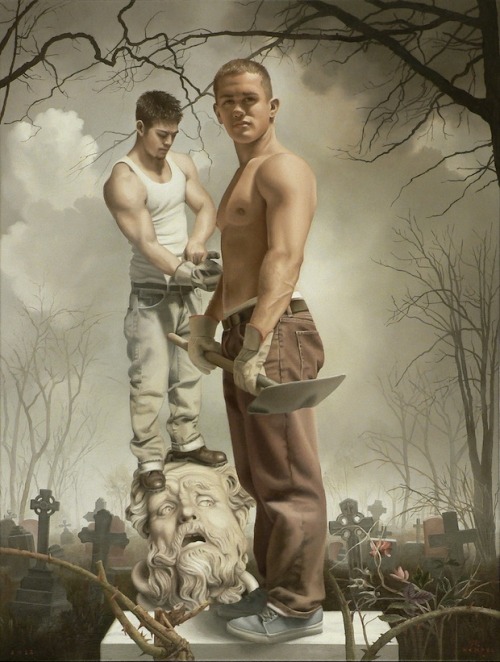 freystupid:  “Gravedigger“  2012   by Wes Hempel (American, born 1953) 