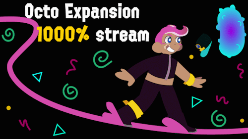 in light of splatoon 3 !! I will be streaming a 1000% run of Octo Expansion on Sunday (2/21) at 6:30