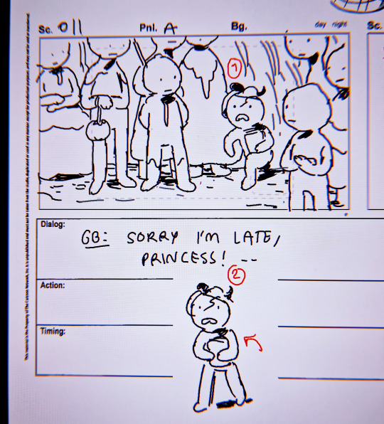 hannakdraws:Storyboard panels from Adventure Time - Distant Lands: Obsidian  by writer/storyboard artist Hanna K. Nyström