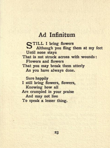 Ad Infinitum by William Carlos WilliamsThe Tempers, 1913