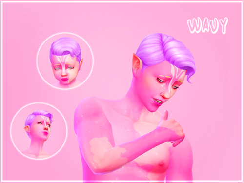 berrynooboosfour:  Finished a few more pack recolors! First up is the Vintage Glamour hairs. The tod