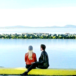 swanshope:   #just emma and killian #sitting by the docks discussing matters of