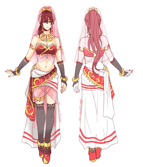 aku-usagi:  Gou, Momo and Kisumi Splash Free! Ending arabian outfit designs *u*;; I also did a Sousuke version a while back Ahh I took super long to reply to these haha if it’s not too late now :”D messy refs but I hope it’s what you were all looking