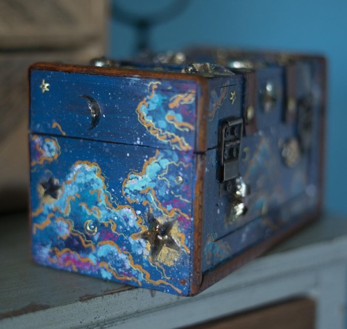 sosuperawesome:Storage Chest and BoxesMoon Dome on Etsy