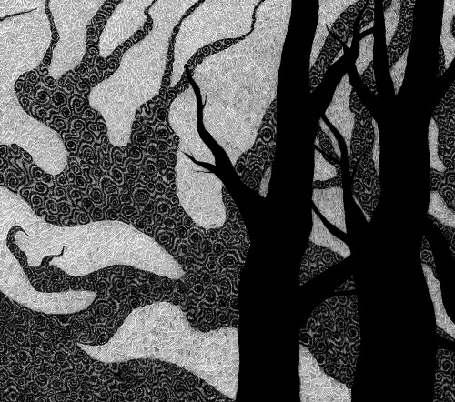 lightningale:Night. for the Day & Night project for my illustration classes. Micron pens on pape